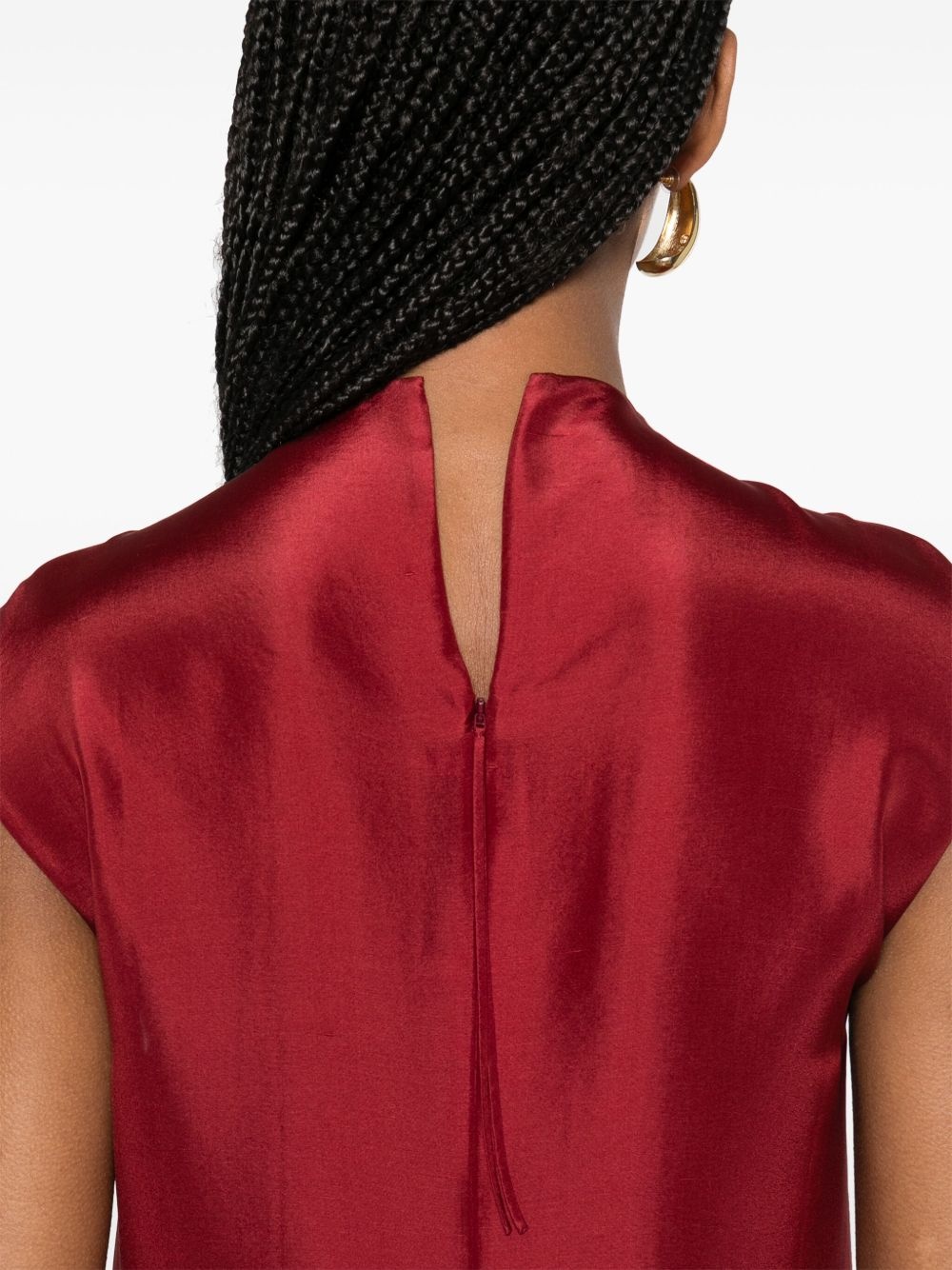 silk midi dress - 5