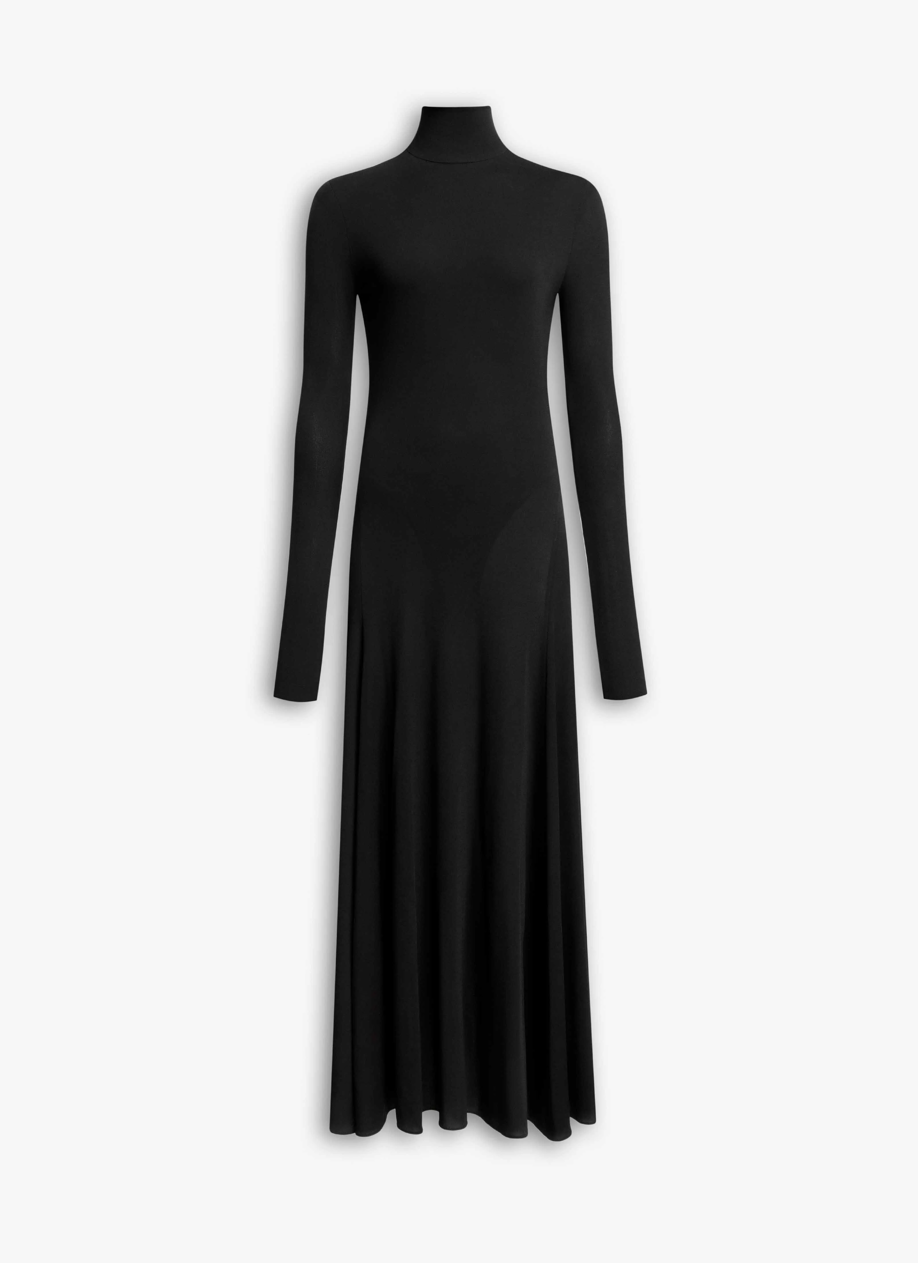 FLUID JERSEY HEART DRESS - 1