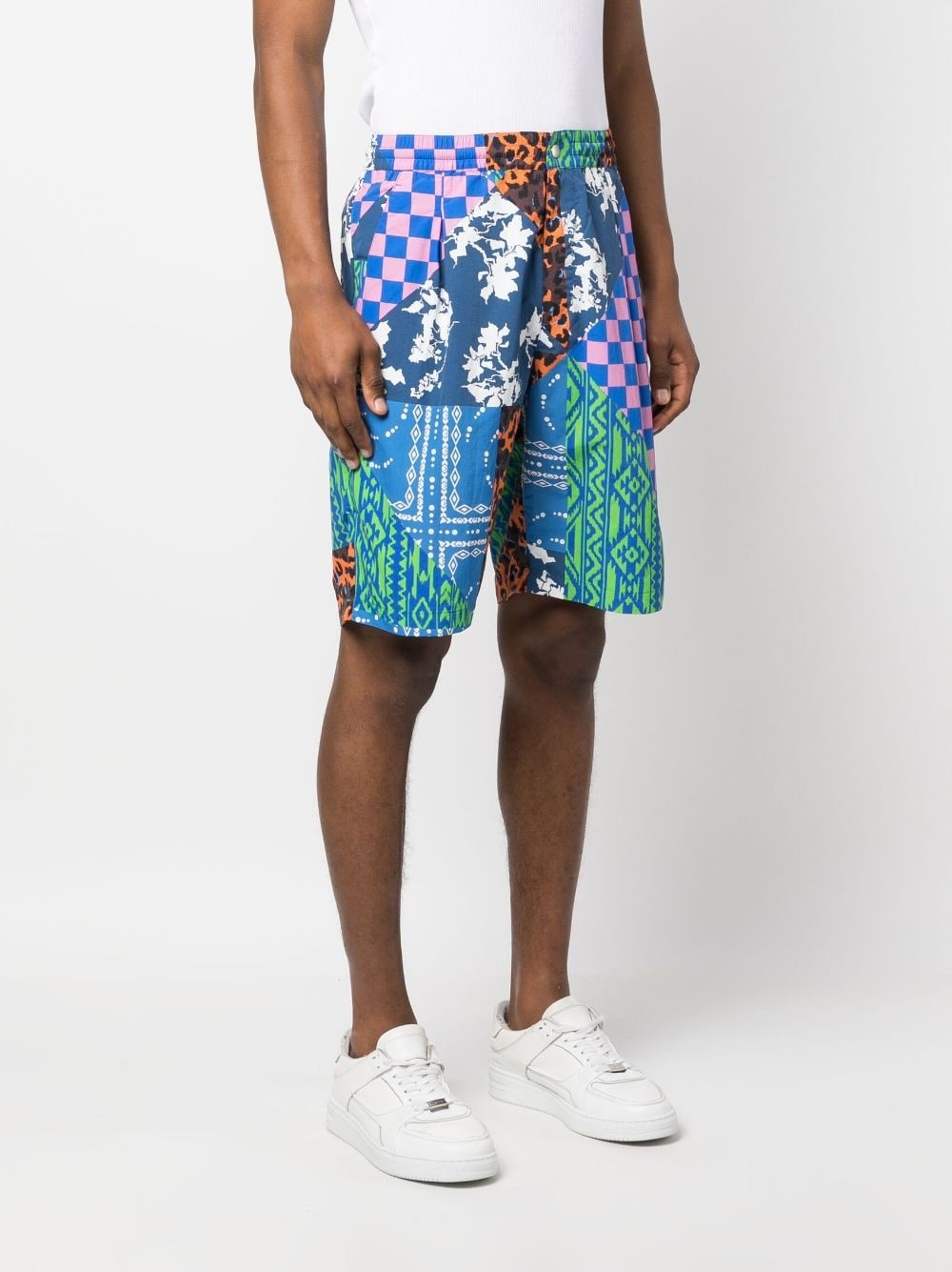 multi-panel knee-length shorts - 3