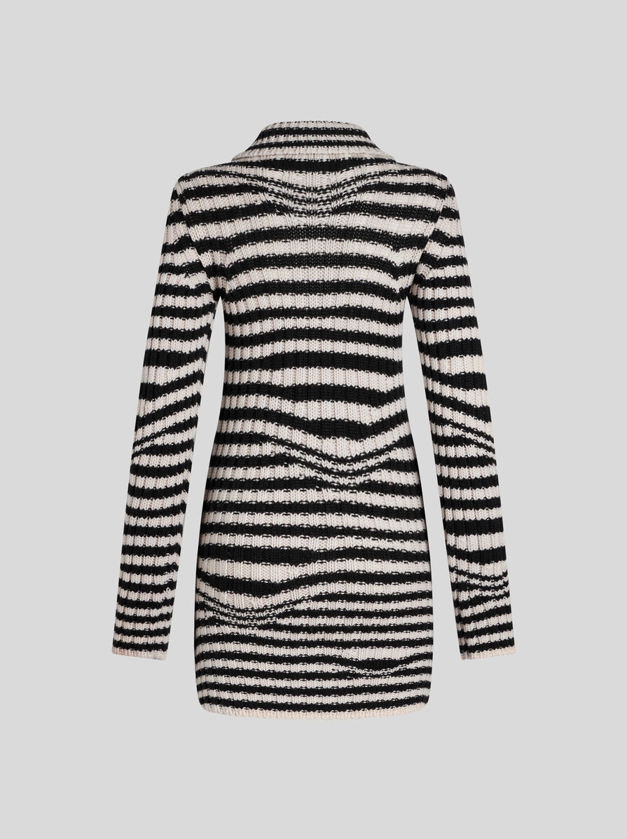 STRIPED KNIT CARDIGAN - 7