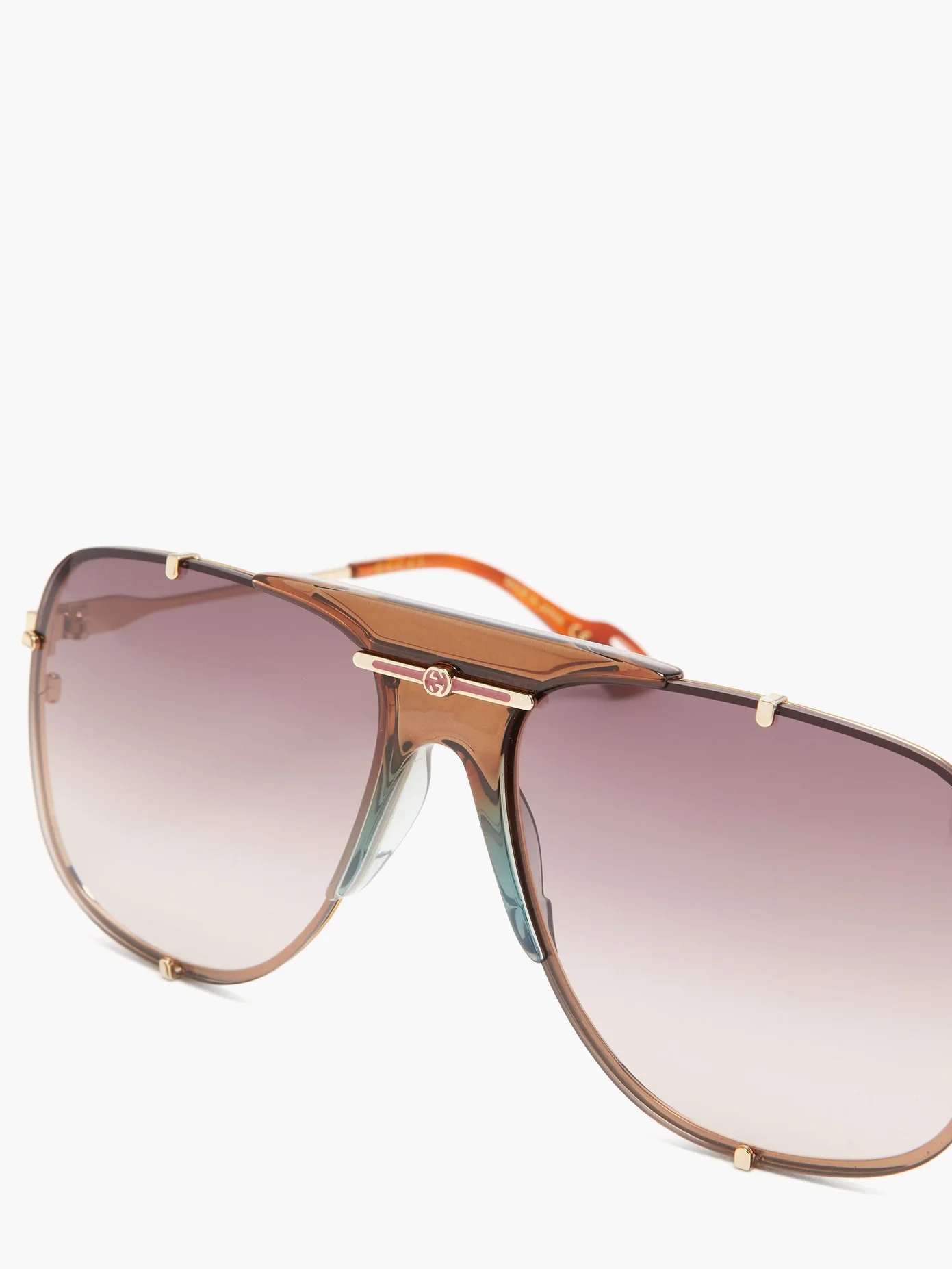 Aviator acetate sunglasses - 2