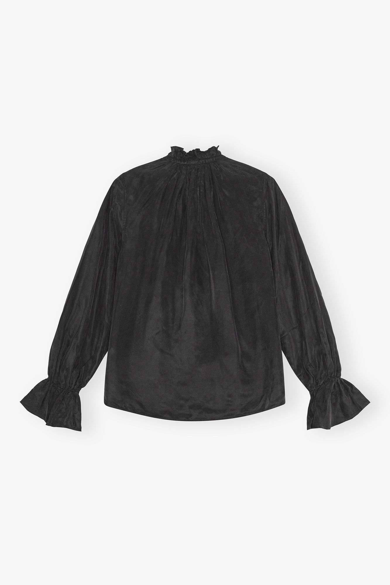 BLACK FLUID CUPRO TIE SHIRT - 6
