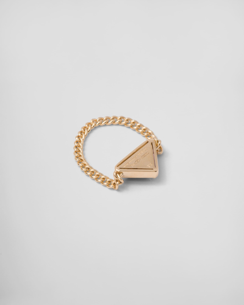 Eternal Gold chain ring in yellow gold with amethyst 4