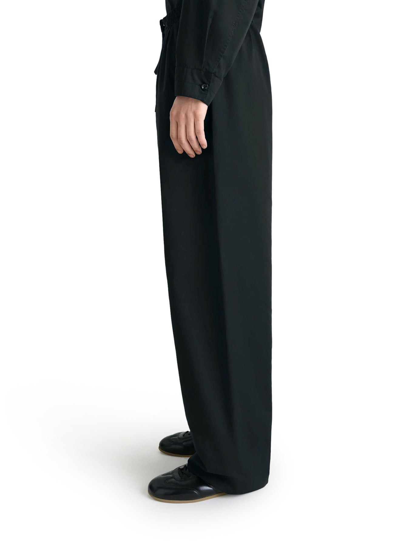 LIGHTWEIGHT COTTON SATIN TROUSERS - 4