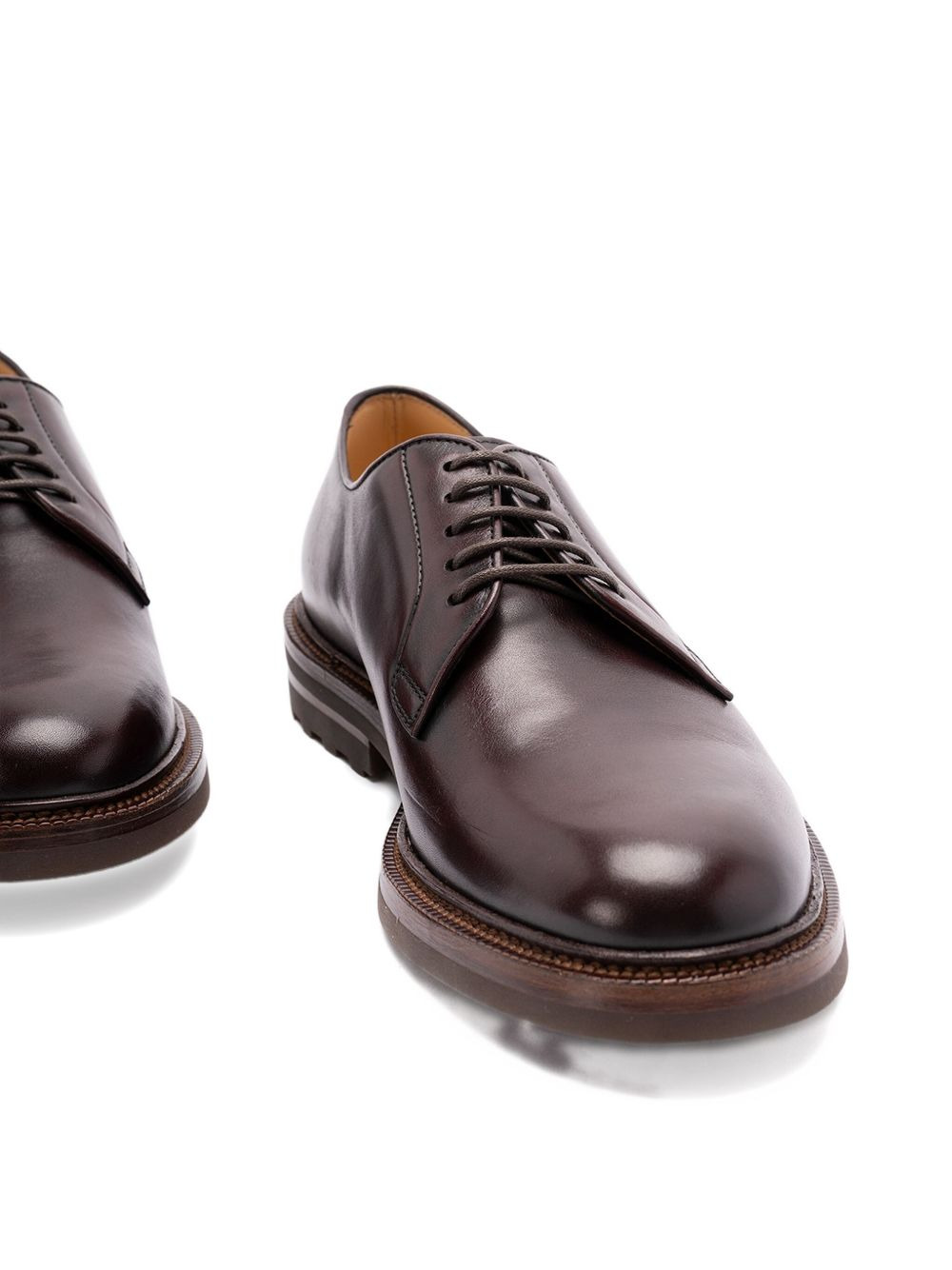 leather lace-up shoes - 3