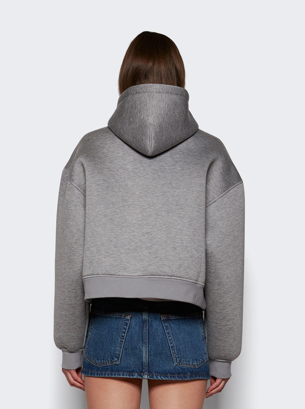 Bonded Zip Hoodie Grey Marl - 5