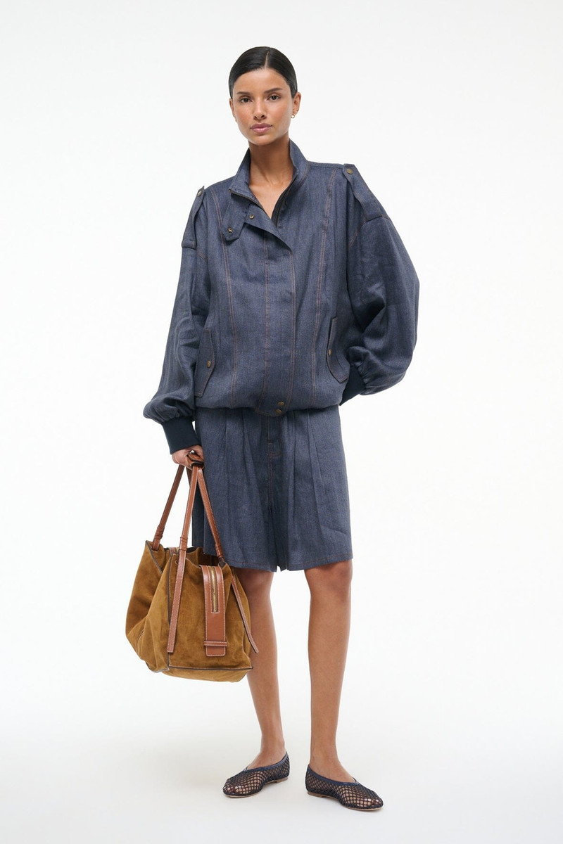 STAUD STAUD SIMONE JACKET CHAMBRAY outlook
