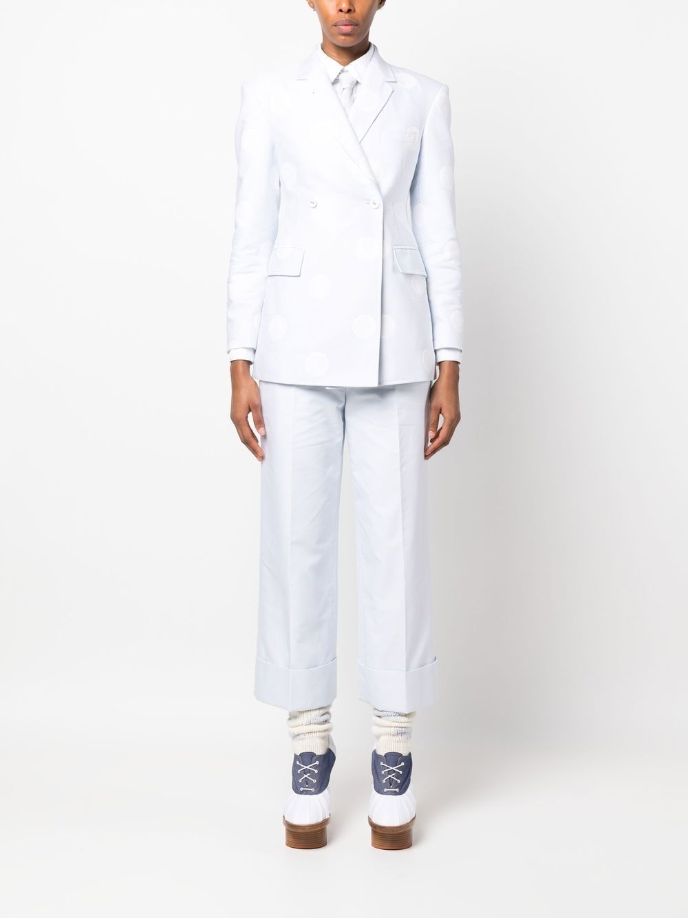 Sack tailored cotton cropped trousers - 2
