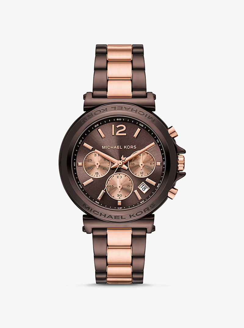 Oversized Maren Two-Tone Watch 1