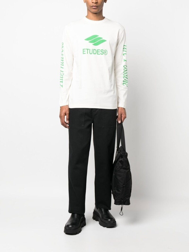 Étude logo-print organic cotton T-shirt outlook