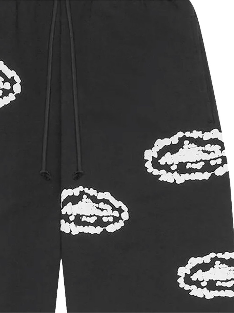 DENIM TEARS wreath-print track pants outlook