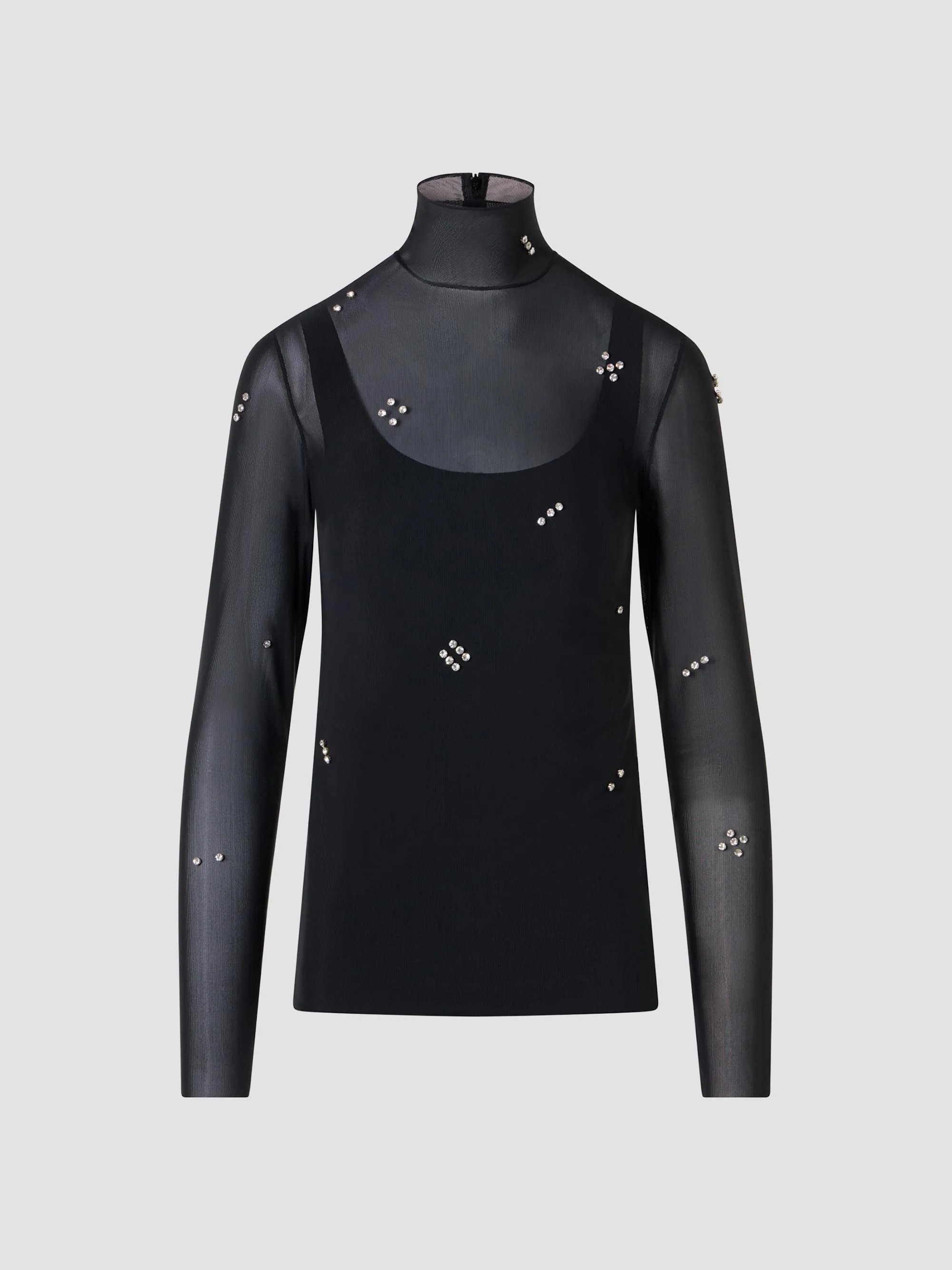 Women's Diamond Dice Dot Top - Black - 1
