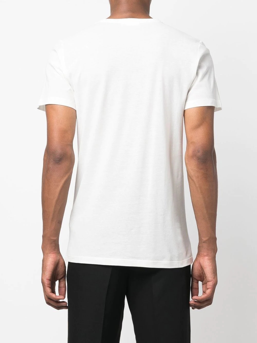 crew-neck fitted T-shirt - 4