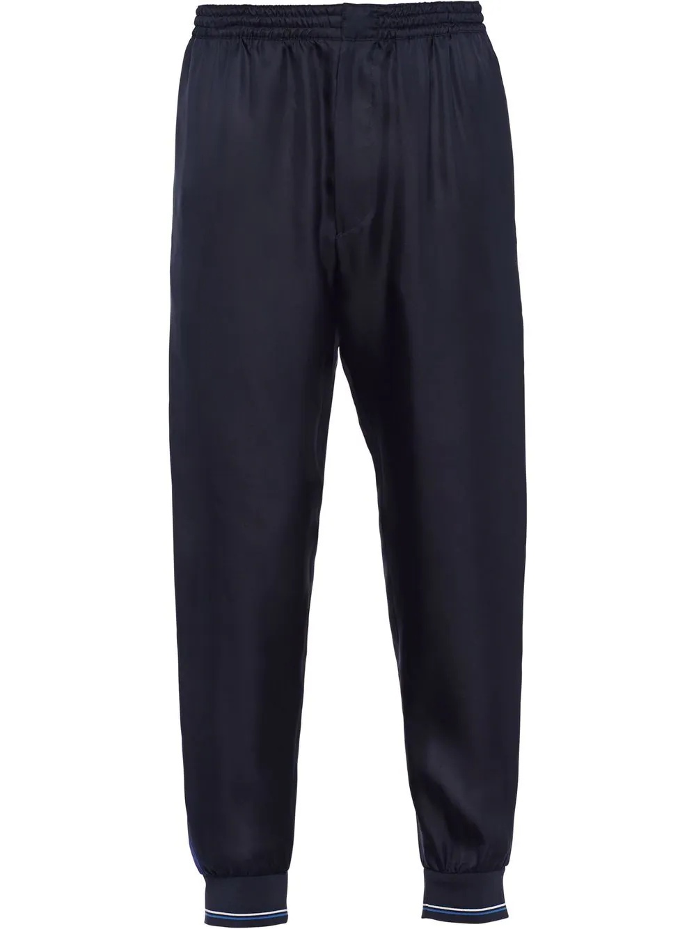 side stripe tapered track pants - 1