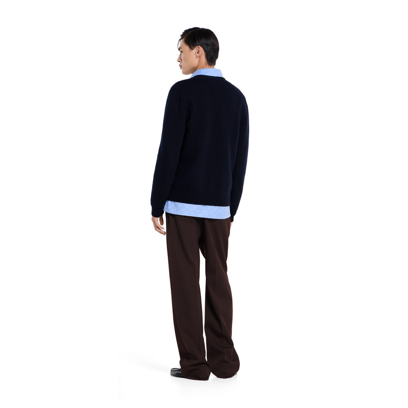 Knit wool cardigan with embroidery 5