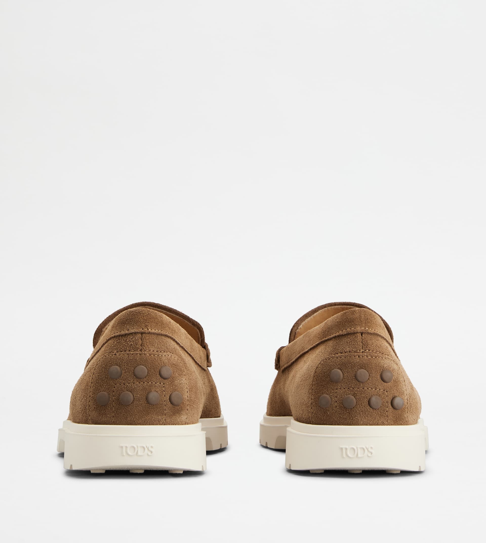 LOAFERS IN SUEDE - BROWN - 3