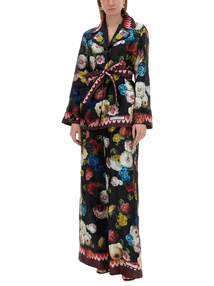 Dolce & Gabbana Women Pants With Floral Print - 2