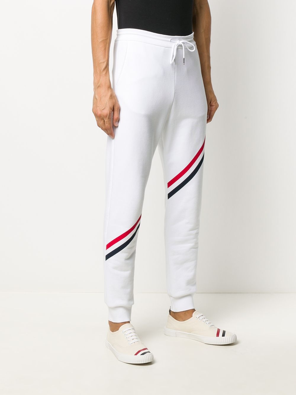 RWB diagonal stripe sweatpants - 3