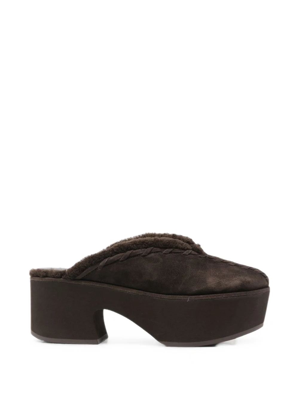 Tazz shearling-trim mules - 1