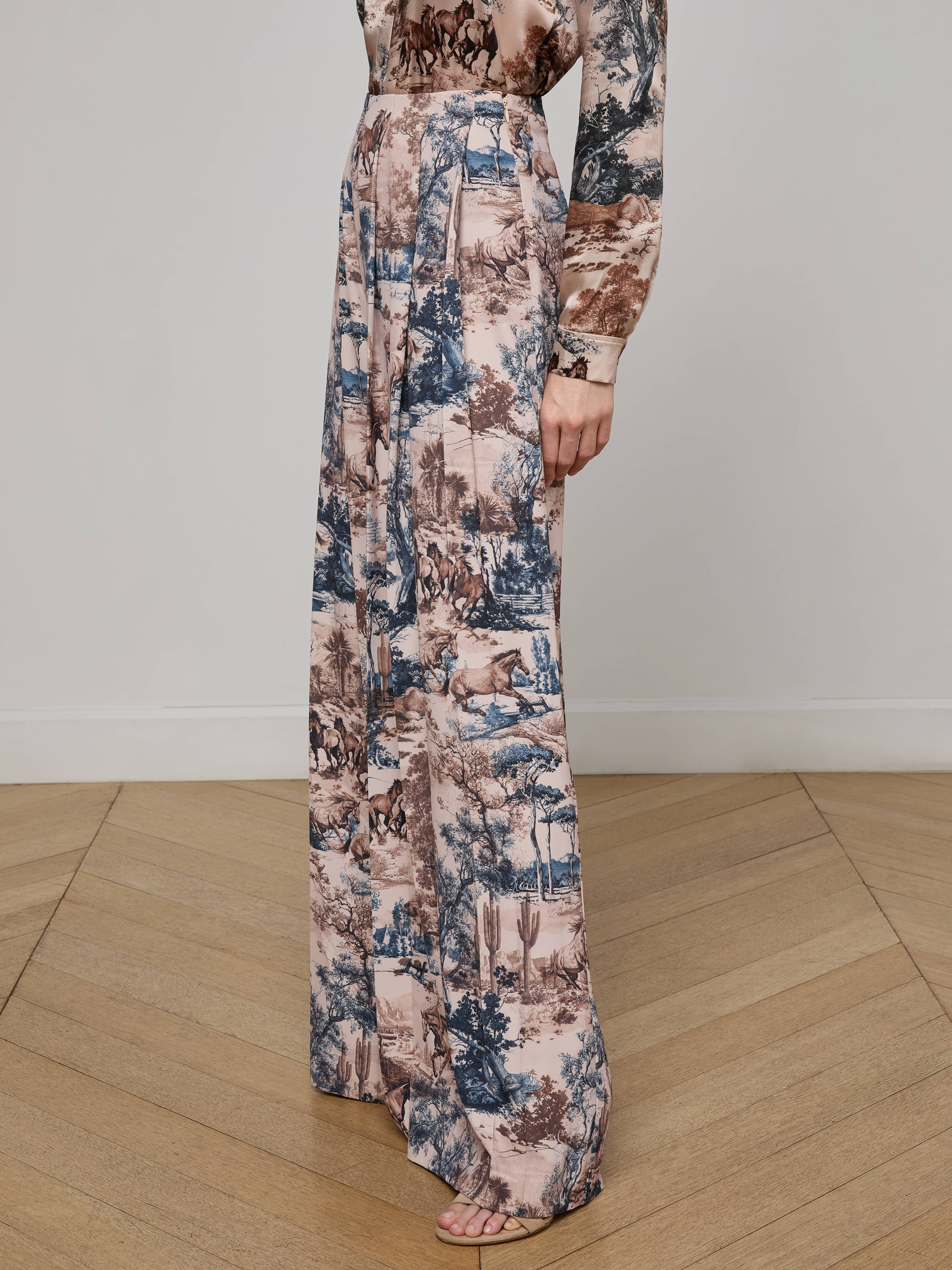 Nova Pleated Wide-Leg Pant - 4