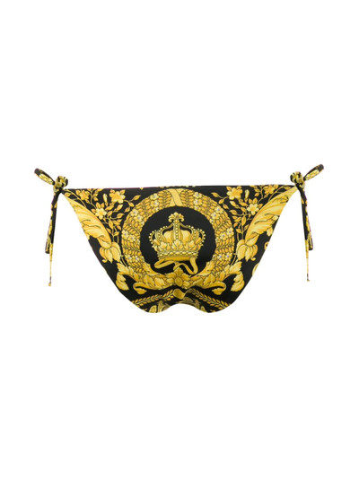 VERSACE rose print bikini bottoms outlook