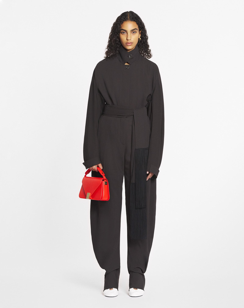 Lanvin WOOL AND VISCOSE BARREL PANTS outlook