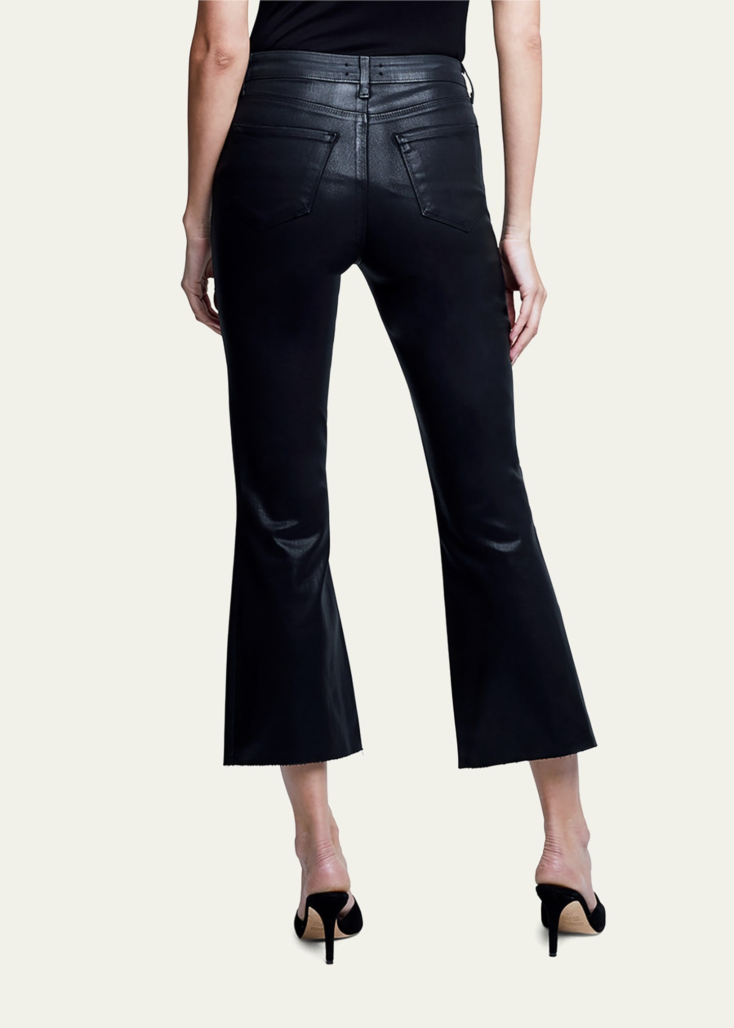 Kendra High-Rise Crop Flare Jeans - 3
