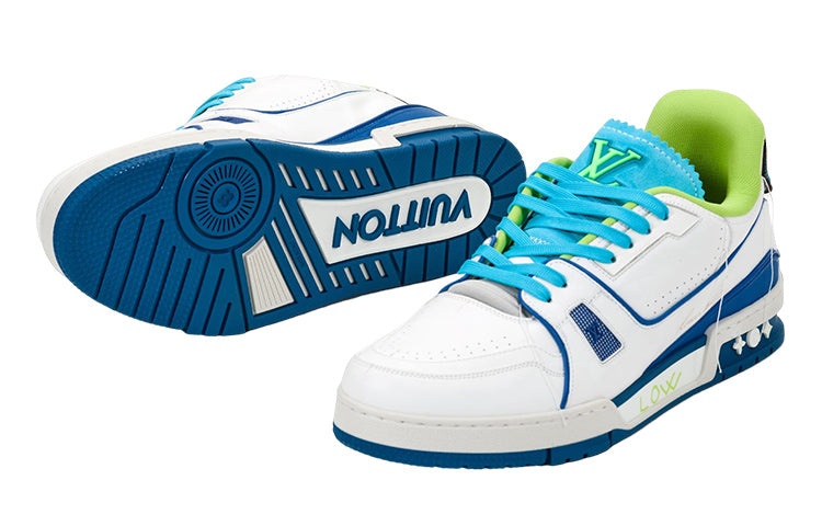 LOUIS VUITTON Trainers 'White Blue Green for Ghana' 1A9DBB - 4