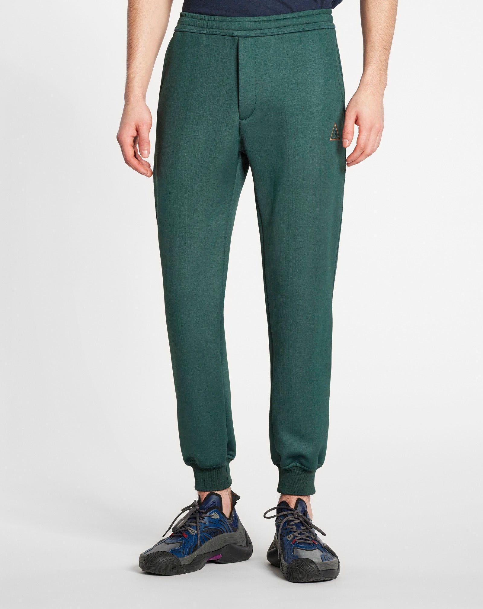 SWEATPANTS WITH EMBROIDERED LANVIN TRIANGLE LOGO DETAIL - 2