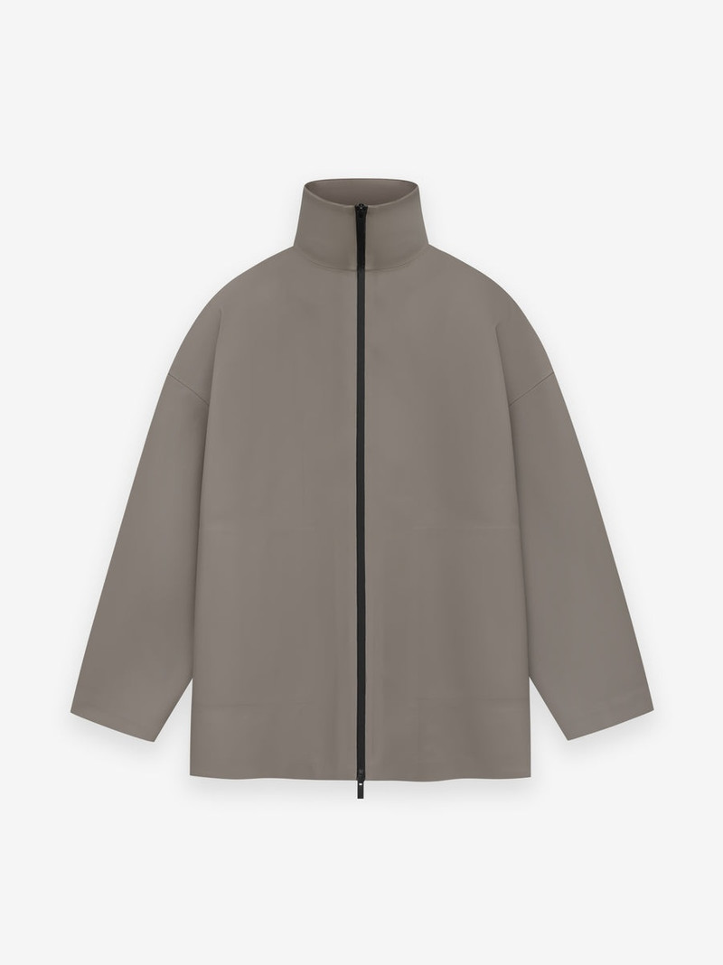 Rubberized High Neck Jacket 1