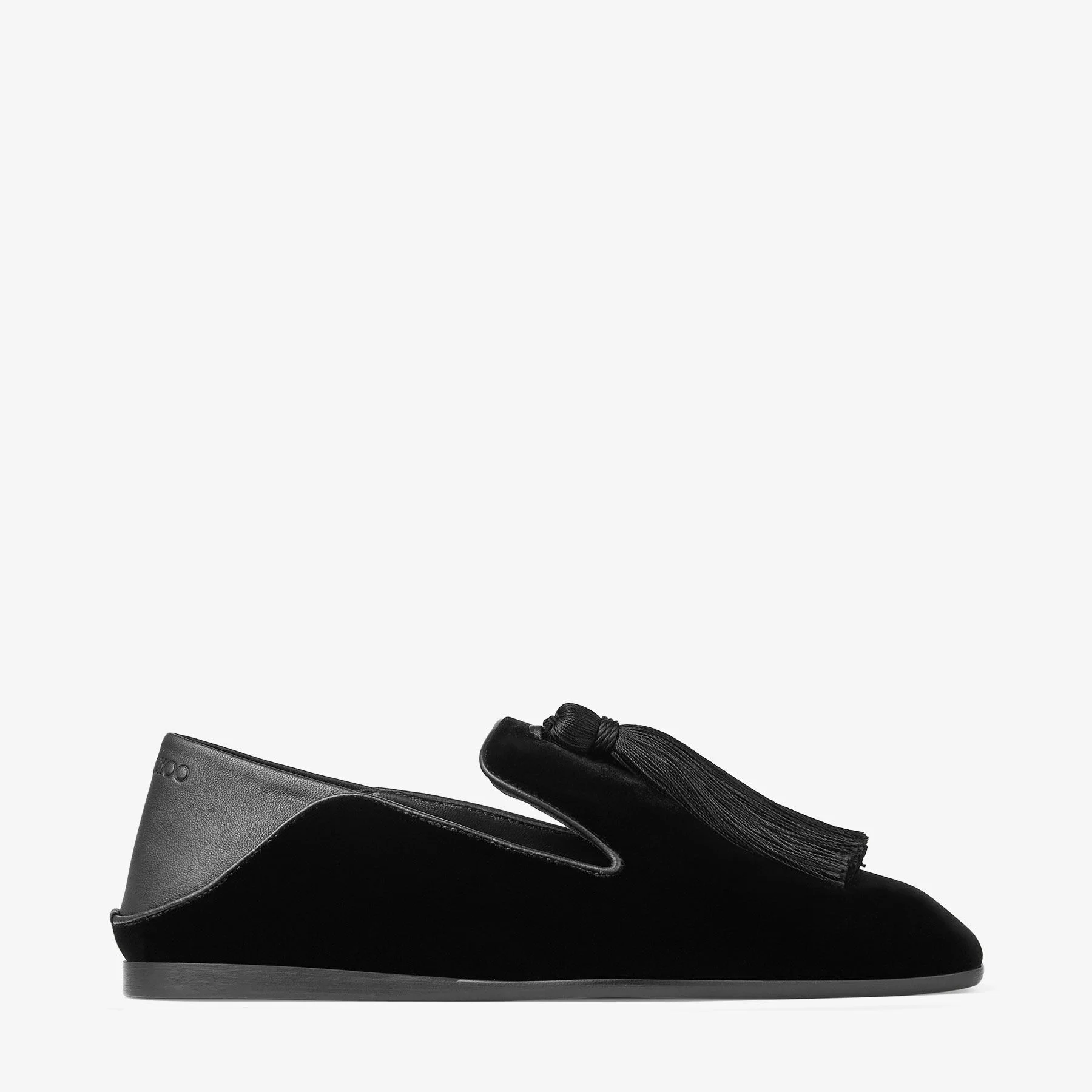 Eliot Slipper
Black Velvet Slippers with Tassel - 1