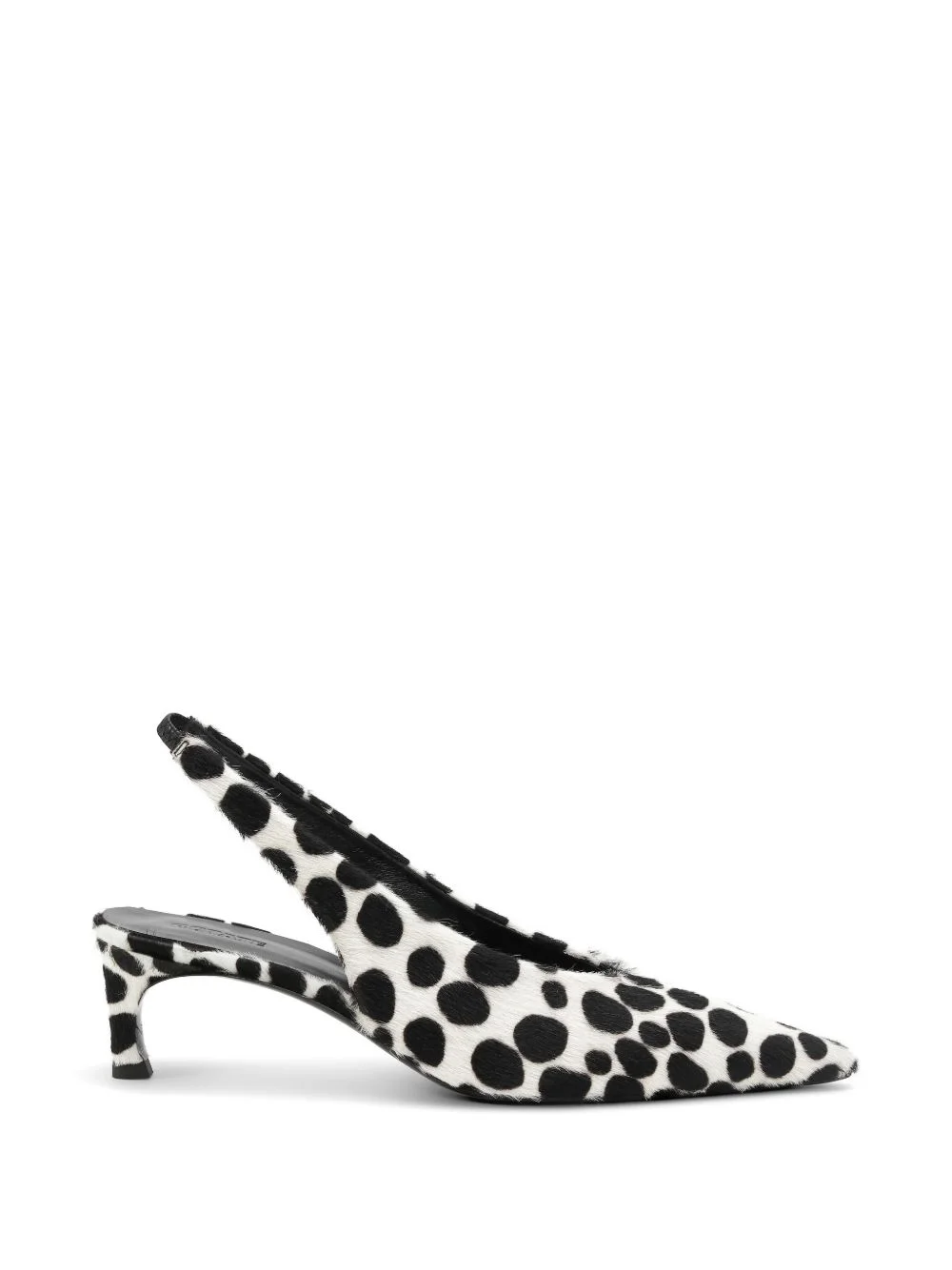 fur slingback pumps - 1