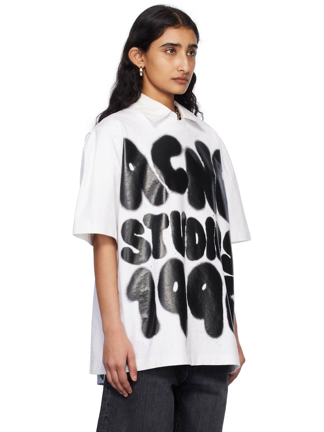 White Logo Relaxed Fit T-shirt - 2