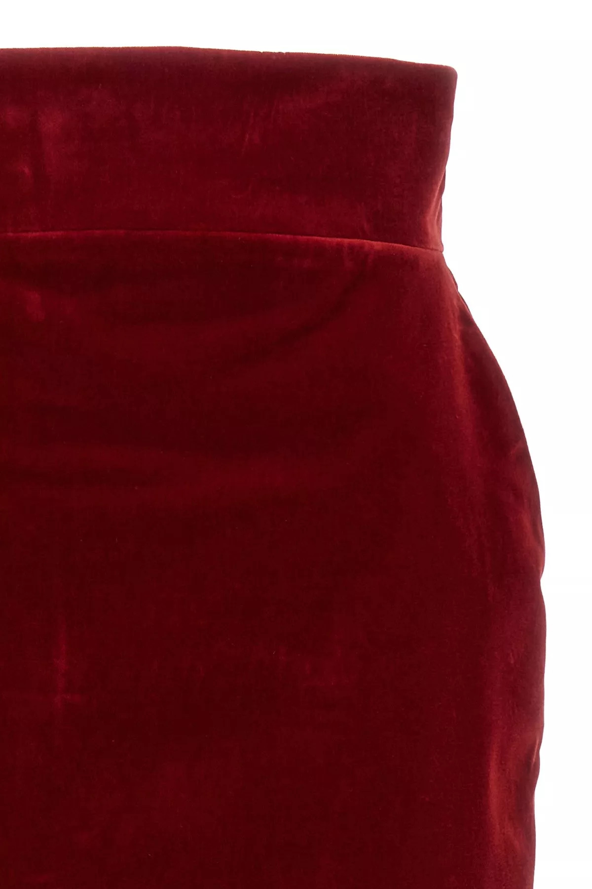 Velvet midi skirt - 4