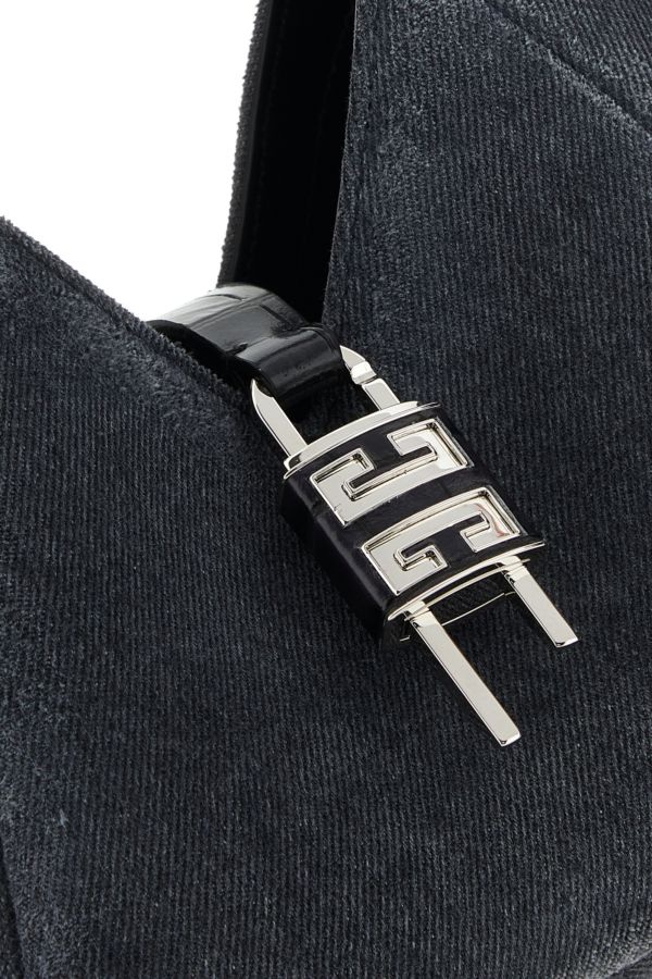 ハンドバッグ GIVENCHY BLACK DENIM MINI G-HOBO HANDBAG Givenchy Mini G-Lock Denim Shoulder Bag | Black | FARFETCH