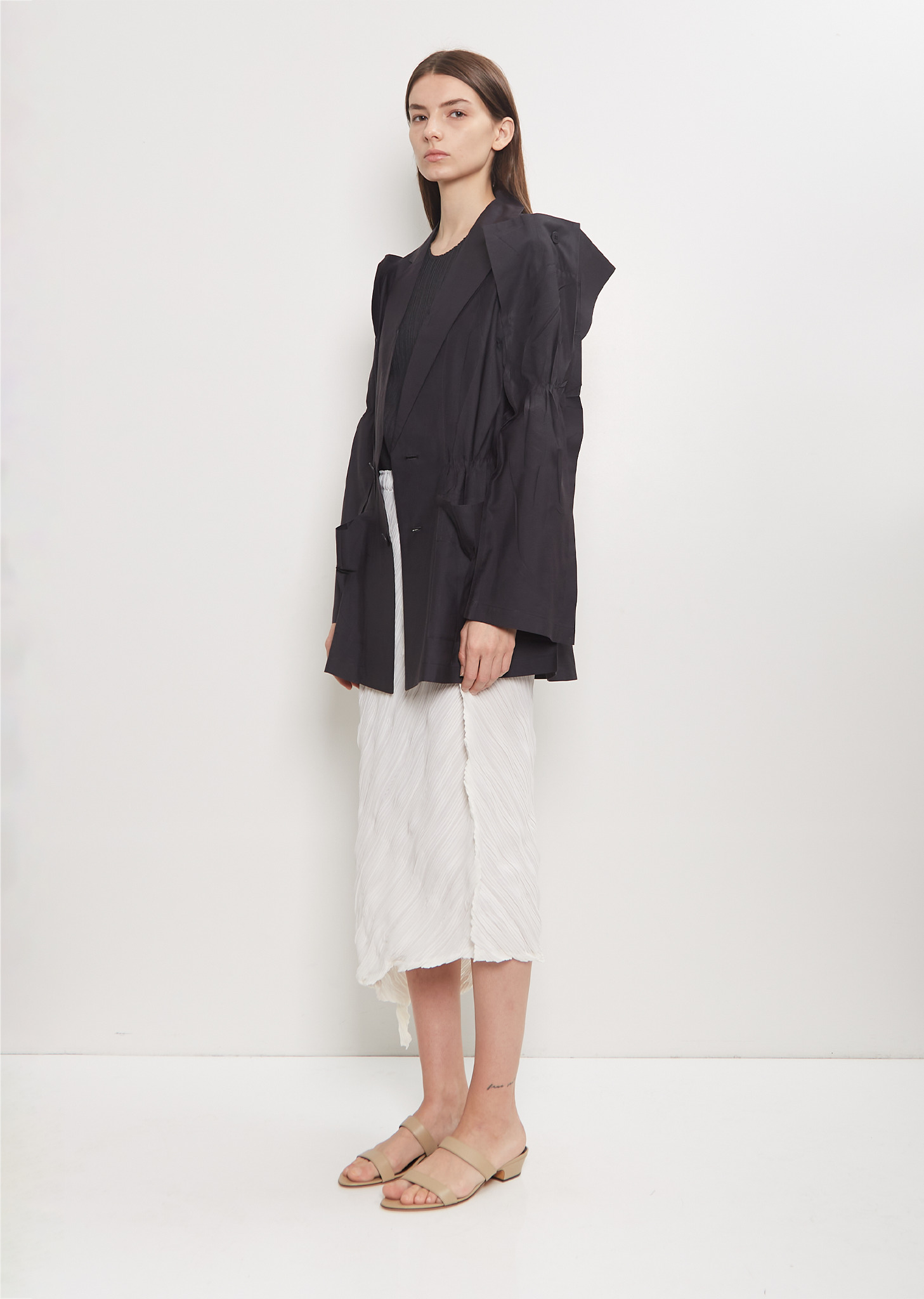 Technical Cotton Pressed Jacket - 4