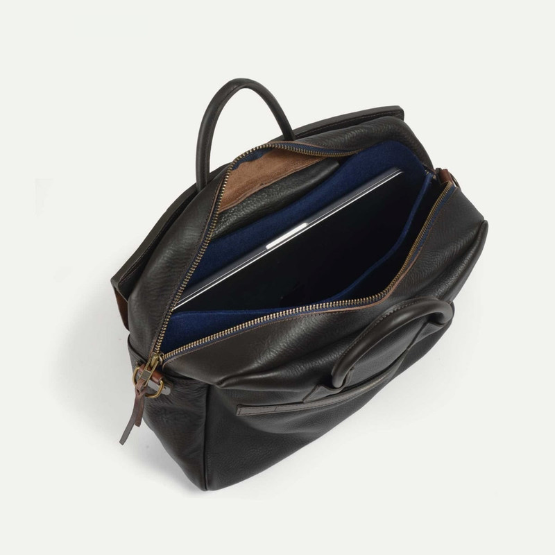 ZEPPO SOLO BUSINESS BAG  -  DARK BROWN 5