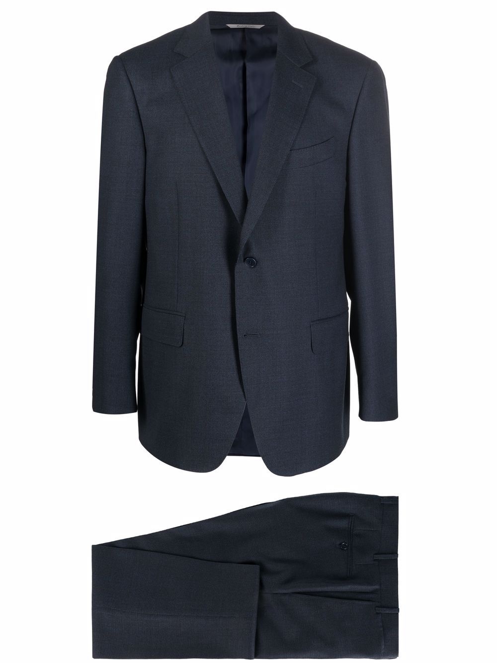 fitted single-breasted suit - 1