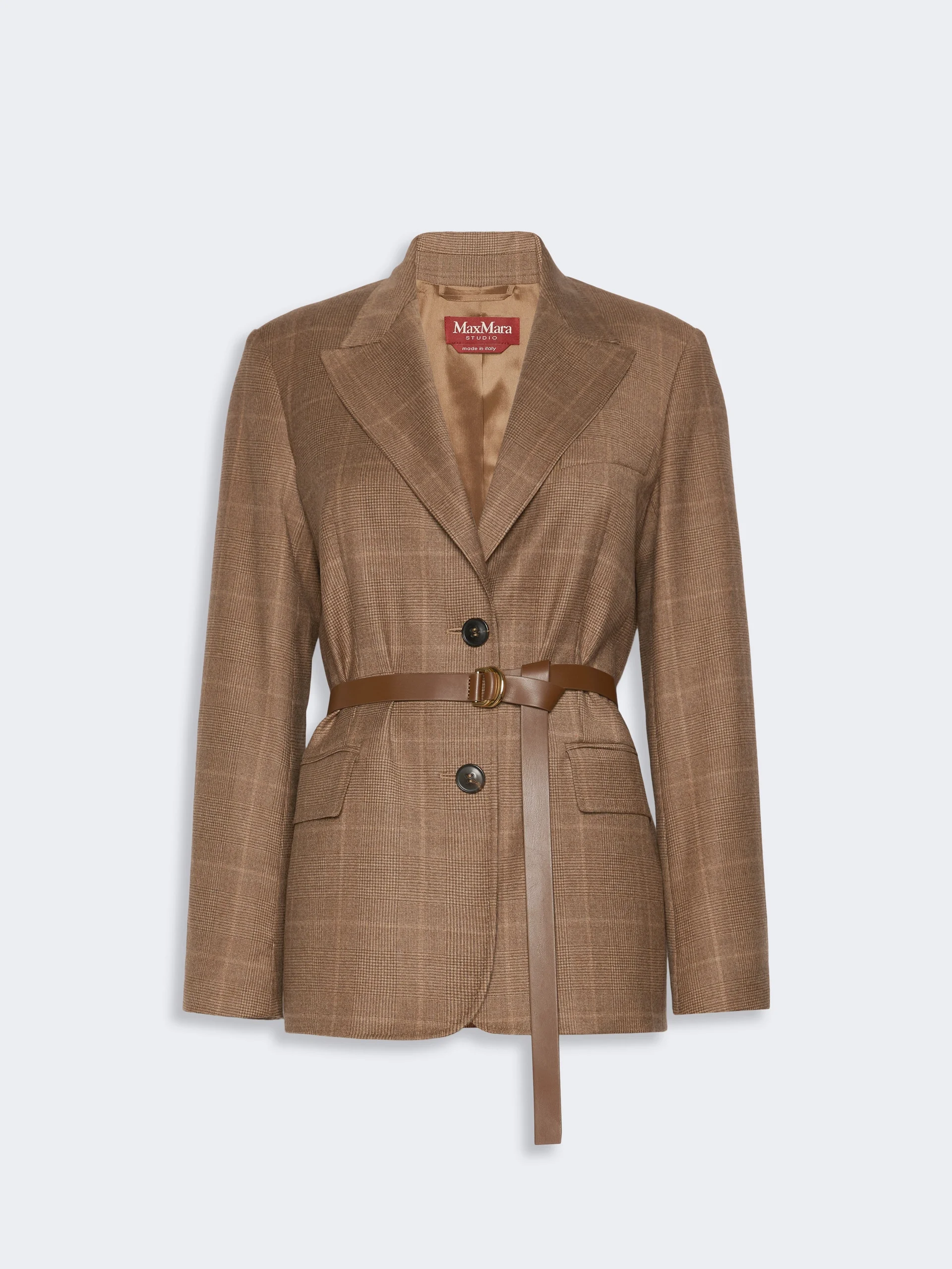 QUAGGA Wool flannel blazer - CAMEL - 1