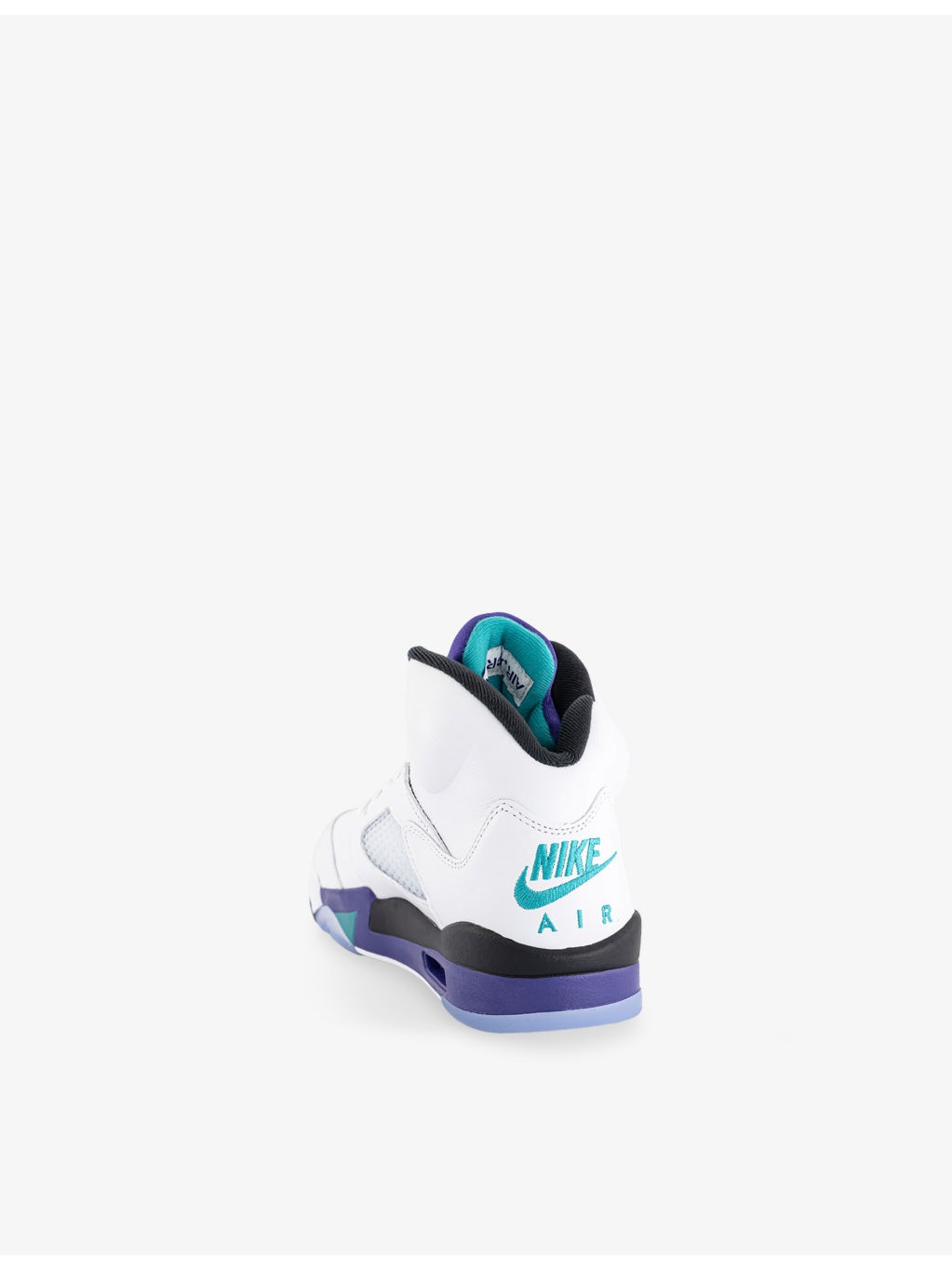 Air Jordan 5 Retro Leather and Woven High-Top Trainers - 4