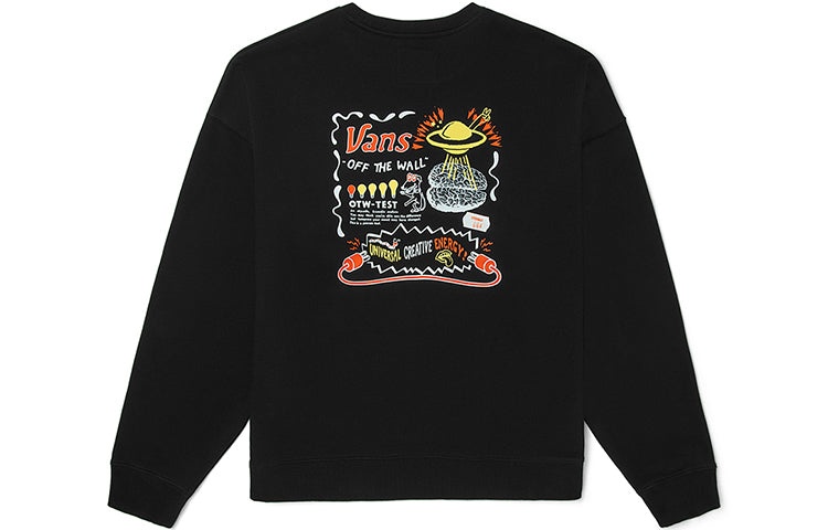 Vans AP OTW Test Fleece Crew Sweater 'Black White' VN0A54OLBLK - 2