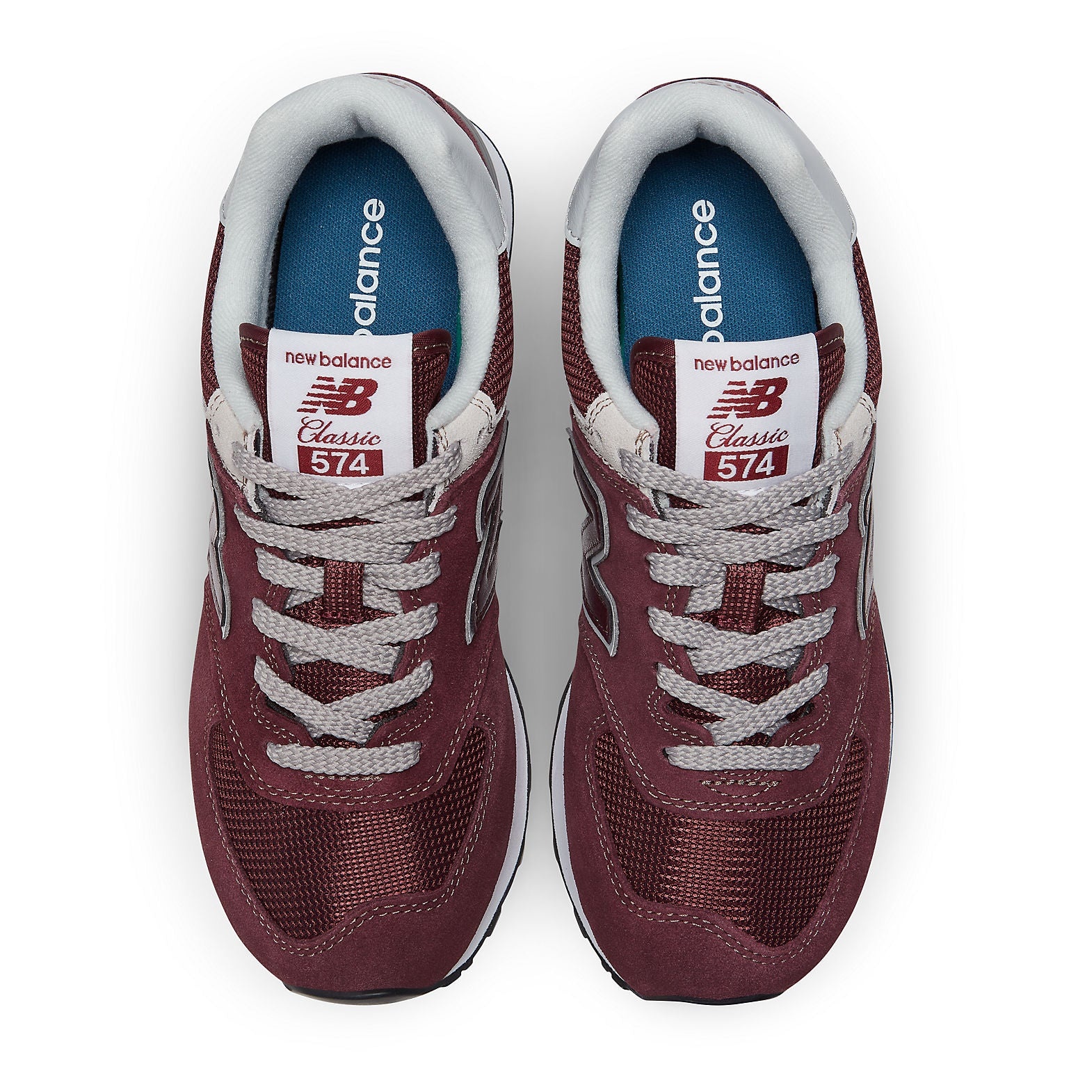 (WMNS) New Balance 574 'Burgundy White' WL574EVM - 3