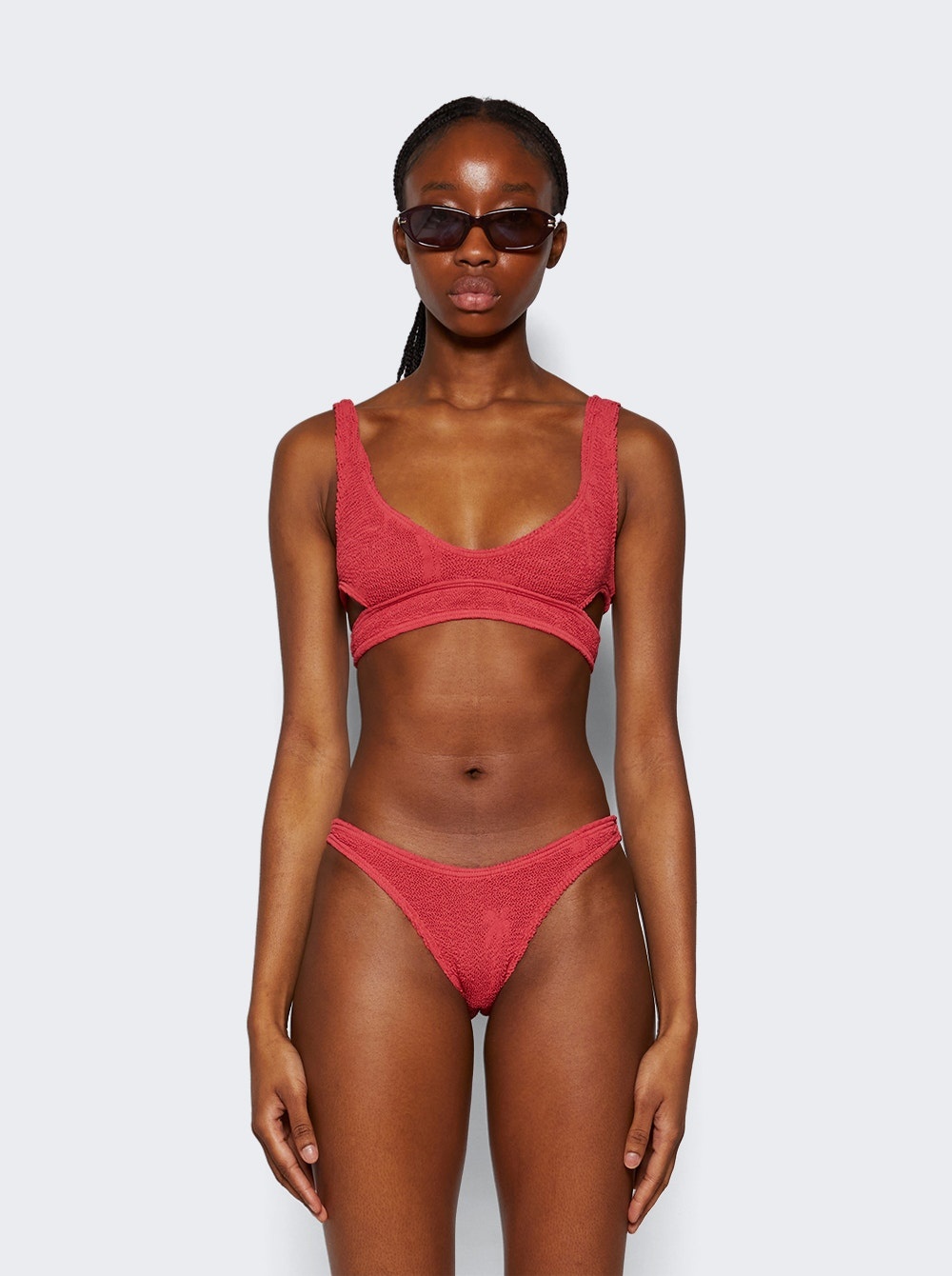 Nino Crop Bikini Top Mineral Red Palm - 3