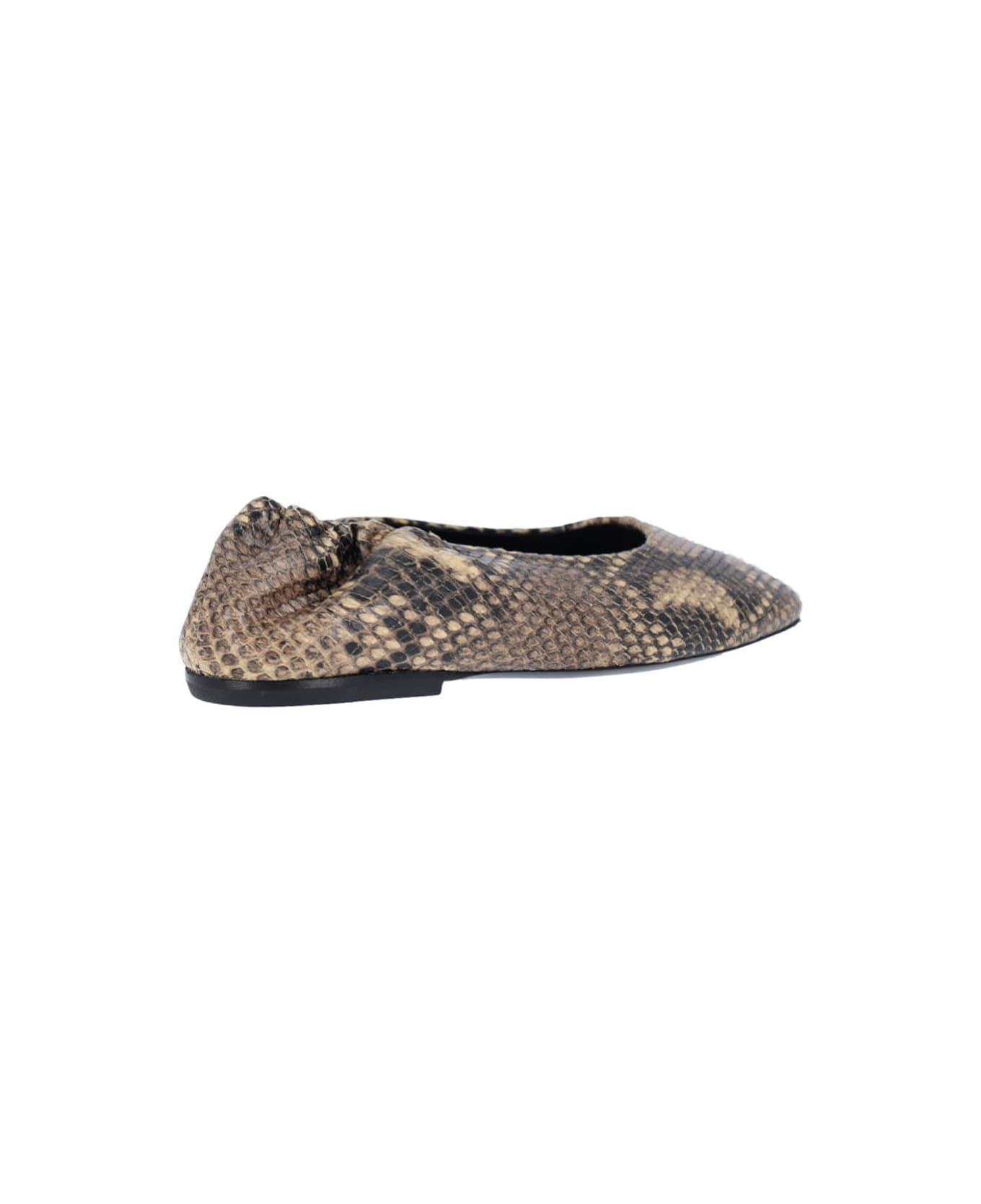 Leather Ballet Flats - 4
