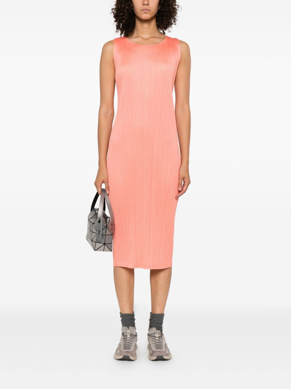 pleated midi dress - 2