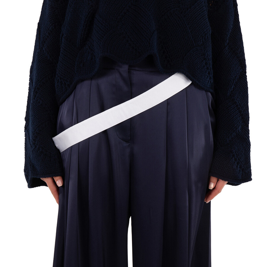 JW Anderson Crossover Strap Wide Leg Trousers - 4