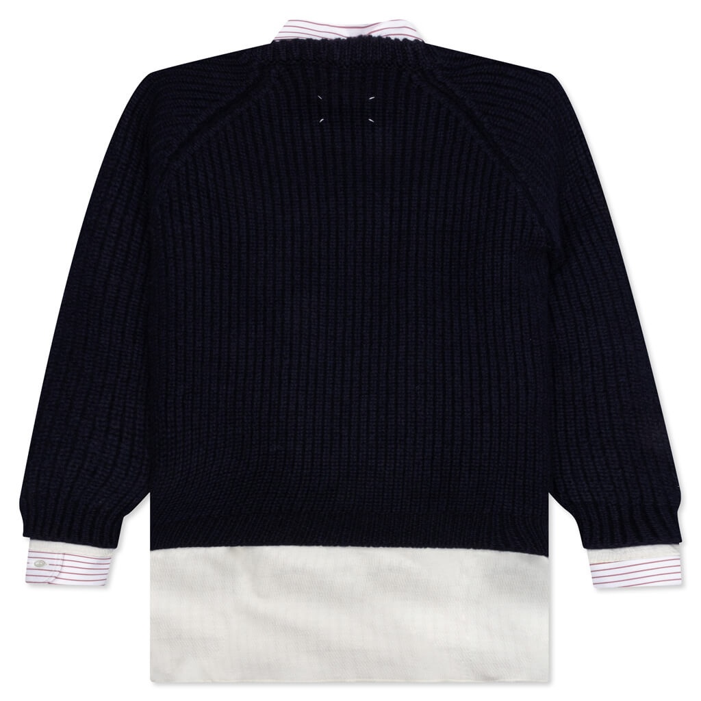 LAYERED SHIRT - WHITE/MIDNIGHT - 2