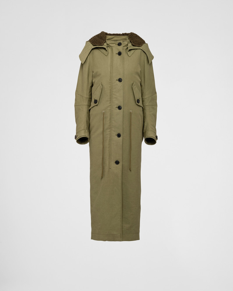 Satin cotton coat - 1
