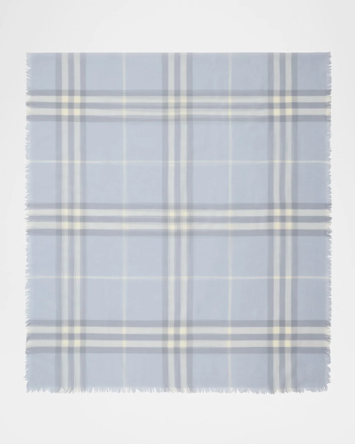Giant Check Wool Scarf - 1
