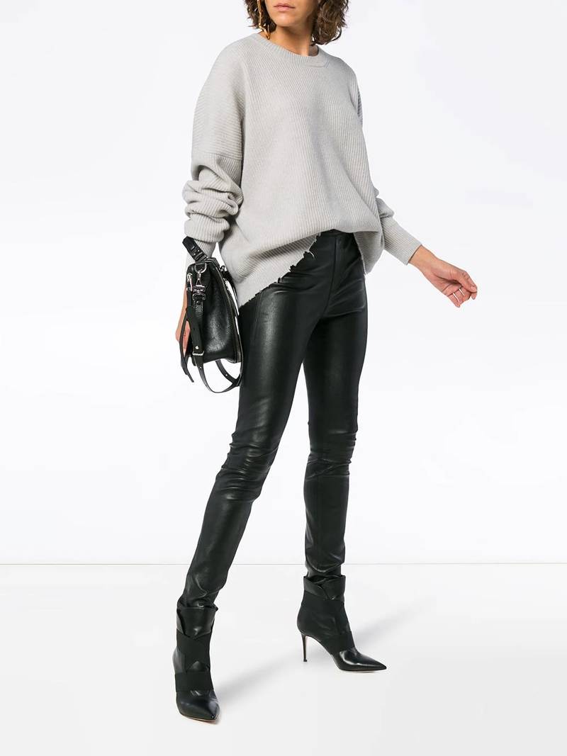 Unravel long sleeve wool blend sweater outlook